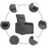  Naslonjač na podizanje od tkanine tamnosivi | shoptok.hr