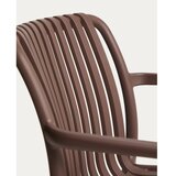 Kave Home Smeđa plastična vrtna stolica Isabellini – | shoptok.hr