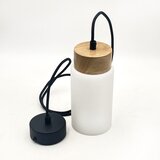  Luster na kablu MARKUS 1xE27/15W/230V crna/hrast | Eponuda.com