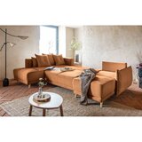 Miuform Ciglasta sklopiva kutna garnitura od samta (s lijevim kutom/u obliku slova "U") Lazy Lukka – | shoptok.hr