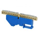 Orno Nizajuća klema za nultu šinu, 18 žica, plava OR-LZ-8204/18/BL Cene