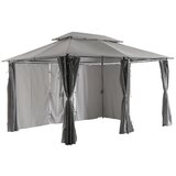 Green Bay belize gazebo metalna tenda 3x4 m - siva 055682 Cene