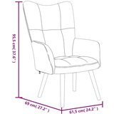  Stol za sproščanje črn žamet, (20821686) | Shoptok.si