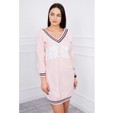 Kesi Paris Powder Pink Dress with V-Neck | shoptok.hr