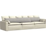 vidaXL Blazine za kavč 2 pcs Svetlo siva 200 x 40 cm blago | Shoptok.si