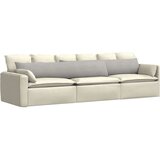 vidaXL jastučići za sofu 2 pcs svijetlo siva 200 x 40 cm tkanina | shoptok.hr