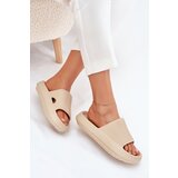 Boto Women's Platform Sandals With Cutout Beige Ameira | shoptok.hr