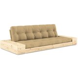 Karup Design Gorčično rumena raztegljiva sedežna garnitura 244 cm Base – Cene