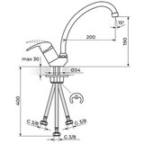 Rosan slavina za sudoperu sa 3cevi JP382003 | ePonuda.com