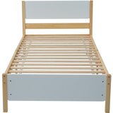 Lumor Enostavna postelja 90x200 cm okvir iz lesa - Bela, (22155950) | Shoptok.si