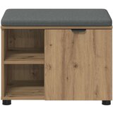  Haldna klop z blazino Enobarvno Umetni hrast 60 x 38 x 46 cm, (5000160674) | Shoptok.si