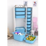Hanah home višenamenska polica rine 2D4K8U white blue v2 Cene