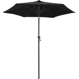 vidaXL Suncobran crni 200 x 224 cm aluminijski | shoptok.hr
