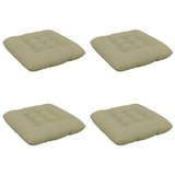 Jastučići za sjedenje VIANEN 4 kom. 100% poliester - Svijetlo zelena 60 x 60 x 12 cm | shoptok.hr
