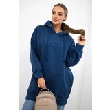 Kesi Insulated sweatshirt with embroidered inscription oversize jeans | shoptok.hr