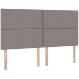  Krevet s od storage s uzglavljem Sivosmeđa 200 x 200 cm Tkanina | shoptok.hr