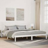vidaXL Dugi okvir kreveta bez madraca bijeli 180 x 220 cm masivno drvo | shoptok.hr
