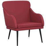  Naslanjač vinsko rdeč 63x76x80 cm umetno usnje, (20926969) | Shoptok.si