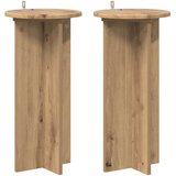  Stalak za biljke 2 pcs Hrast artisan 29 5 x 29 5 x 60 cm | shoptok.hr