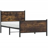  Metalni okvir kreveta bez madraca boja hrasta 100x200 cm | shoptok.hr