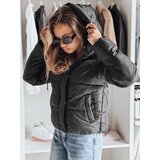 DStreet Kurtka zimowa damska SNOWLIKE pikowana z kapturem czarna | Shoptok.si