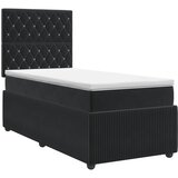  Boxspring krevet s madracem Crna 80 x 200 cm Baršun | shoptok.hr