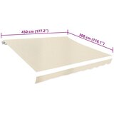 Platno za tendu krem 4,5 x 3 m | shoptok.hr