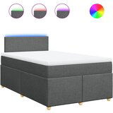 Maison Chic Box spring postelja - Vzmetna postelja z vzmetnico temno siva 120x200 cm blago SL16505, (21895985) | Shoptok.si