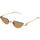 Gucci GG1603S 002 ONE SIZE (53) Zlata/Rjava | Shoptok.si