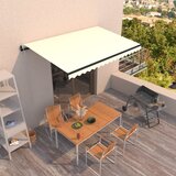vidaXL Avtomatsko zložljiva tenda 400x350 cm krem Cene