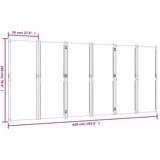 Sobna pregrada s 6 panela svjetlosiva 420x180 cm | shoptok.hr
