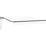 vidaXL Avtomatska retraktibilna tenda bela 300x250 cm, Zamenjava tenda za okvir 3x2.5 m bela | Shoptok.si