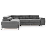 MID.YOU KOTNA SEDEŽNA GARNITURA, žamet svetlo siva | Shoptok.si