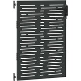  Vrtna vrata 85 x 125 cm Crna Može se zaključati | shoptok.hr