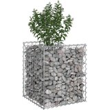  Gabionski uzdignuti krevet Srebrno 50 x 50 x 60 cm - 50 x 50 x 60 cm | shoptok.hr