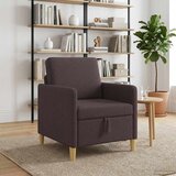 SOFA s pohranom Tamno smeđa 72 x 78 x 87 cm Poliester | shoptok.hr