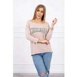 Kesi Blouse with print Chicago beige Cijene