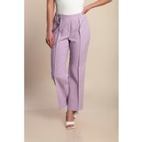 Fenzy Elegantne Hlače Za Veće Veličine, Lila | shoptok.hr