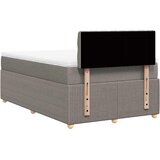  Krevet s oprugama i madracem smeđesivi 120 x 200 cm od tkanine | shoptok.hr
