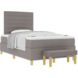  posteljni okvir z matracom Komplet 2 Taupe Tkanina 120 x 200 cm, (22067421) | Shoptok.si