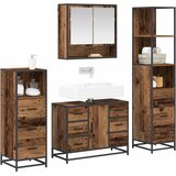  Set namještaja za kupaonicu 4 kom. Staro drvo 80 x 33 x 60 cm | shoptok.hr
