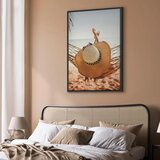  Slika - Hammock on the Beach (1 Part) Vertical 80x120 U crnom drvenom okviru | shoptok.hr