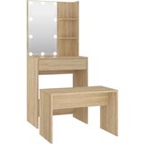  Set toaletnog stolića boja hrasta sonome LED konstruirano drvo | shoptok.hr