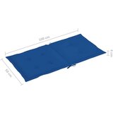  Jastuci za vrtne stolice 4 kom plavi 100 x 50 x 3 cm od tkanine | shoptok.hr