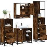 vidaXL 4-dijelni set kupaonskog namještaja boja hrasta drveni | shoptok.hr