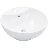 The Living Store Umivalnik z odprtino za odtekanje 46,5x18 cm keramičen bel - Umivalnik, (21751092) | Shoptok.si