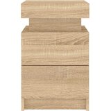  Noćni ormarić s LED svjetlima boja hrasta sonome 35x39x55 cm | shoptok.hr
