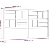  Posteljno vzglavje belo 186x4x104 cm trdna borovina, (20647315) | Shoptok.si