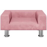 vidaXL Krevet za pse ružičasti 50x40x26,5 cm baršunasti | shoptok.hr