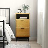 vidaXL Nočna omarica FLAM 40x35x80 cm trdna borovina | Shoptok.si
